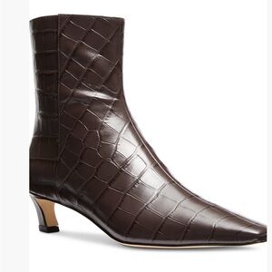 Michael Kors Women's Cosmo Croc-Embossed Kitten Heel Booties‎